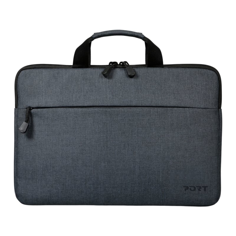 ultrabook or hybrid computer. It has a padded interior for protection and a large zipped front pocket. The Port Designs Belize is developed from Port Design's creative studio in Paris.